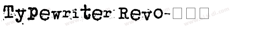 Typewriter Revo字体转换